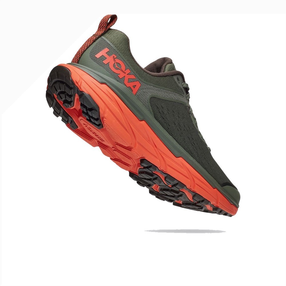 Hoka One One Challenger ATR 6W Trail Running Shoes Men 7 ThymeFiesta GreenOrange - Picture 7 of 16